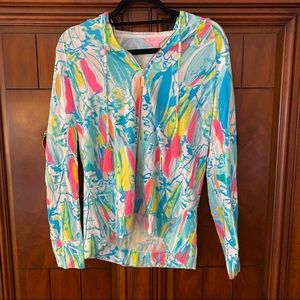 Lilly pulitzer zip up hoodie